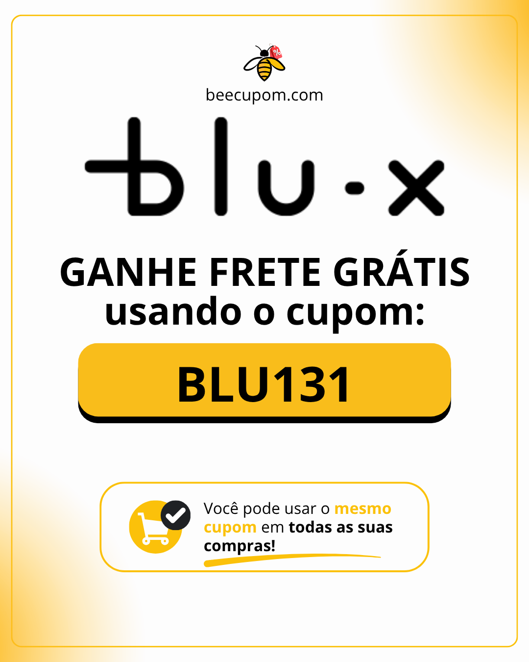 Cupom de desconto Blu-X